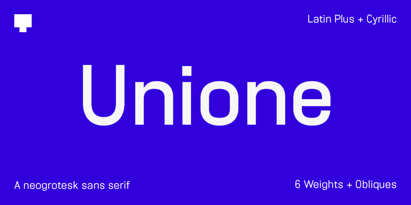 Example font Unione #1
